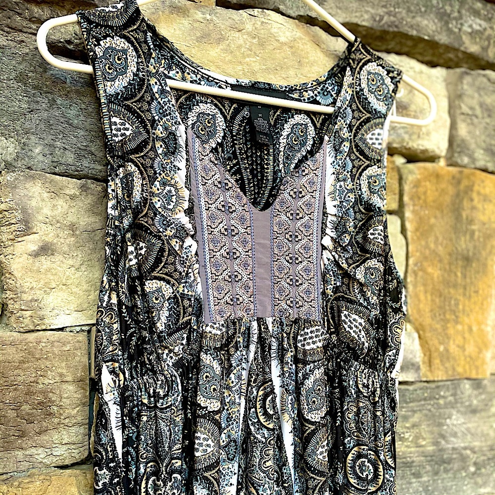 Black Paisley Summer Dress